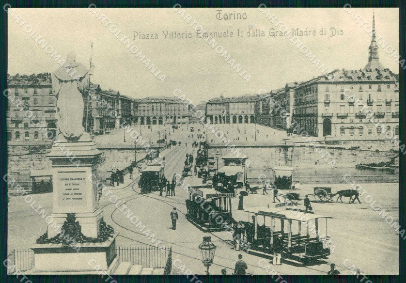 Torino Città Tramway Castaldo RIPRODUZIONE cartolina MZ9715 – fronte