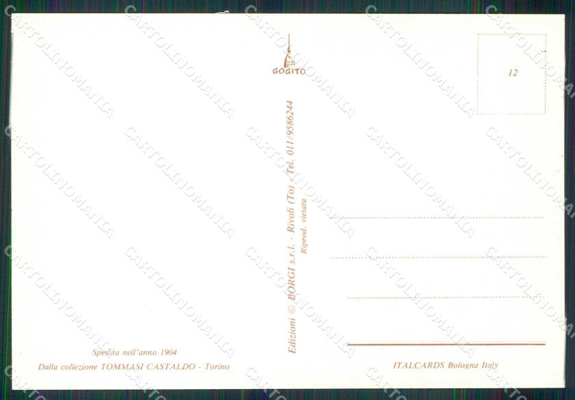 Torino Città Tramway Castaldo RIPRODUZIONE cartolina MZ9715 – retro