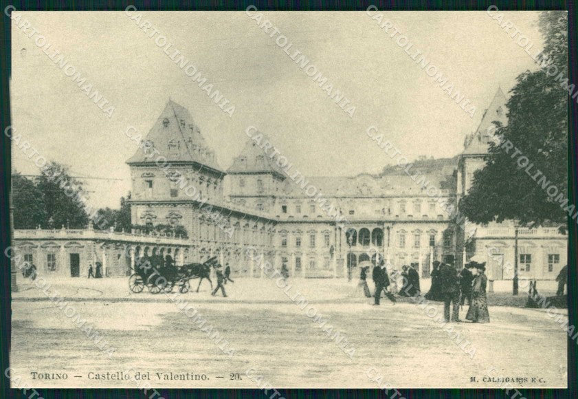 Torino Città Castello del Valentino Castaldo RIPRODUZIONE cartolina MZ9719 – fronte