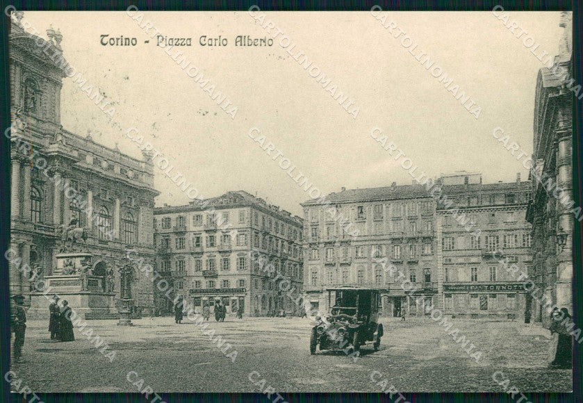 Torino Città Piazza Carlo Alberto Castaldo RIPRODUZIONE cartolina MZ9722 – fronte