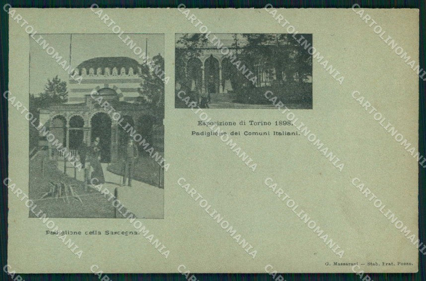 Torino Città Expo Fine Ottocento Comuni Italiani cartolina MZ9737 – fronte