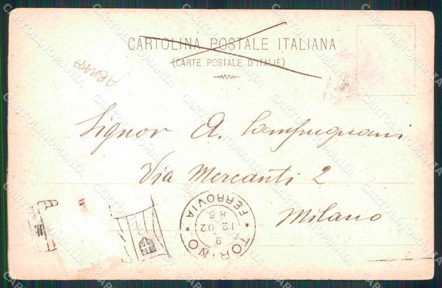 Torino Città Expo Primi Novecento Concorso Musica Banda ABRASA cartolina MZ9740 – retro