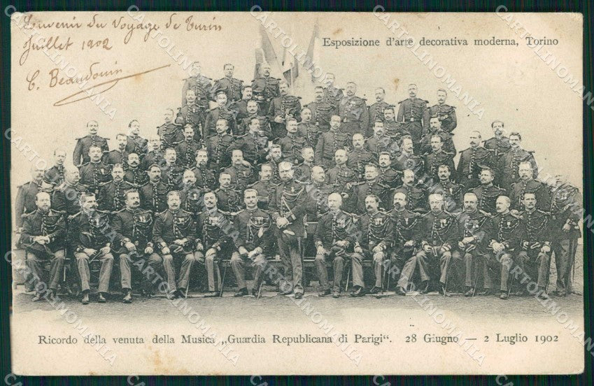 Torino Città Esposizione Arte Guardia Republicana Parigi cartolina MZ9749 – fronte