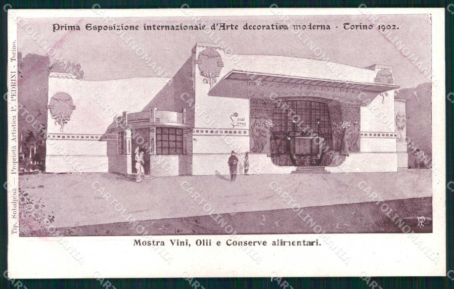 Torino Città Esposizione Arte Mostra Vini Conserve Alimentari cartolina MZ9765 – fronte