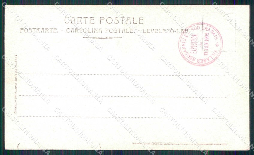 Torino Città Esposizione Arte Ricordo Villaggi Oranesi cartolina MZ9766 – retro