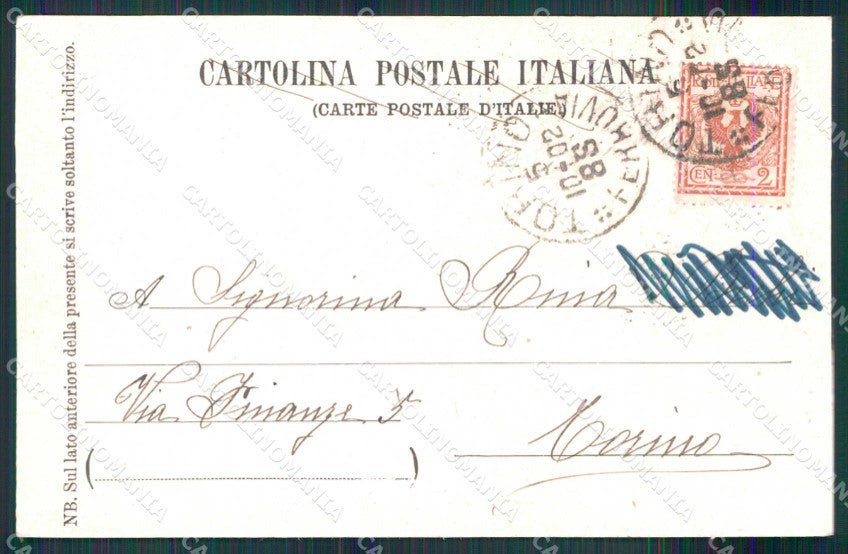 Torino Città Esposizione Arte Facciata Galleria Scozia cartolina MZ9773 – retro