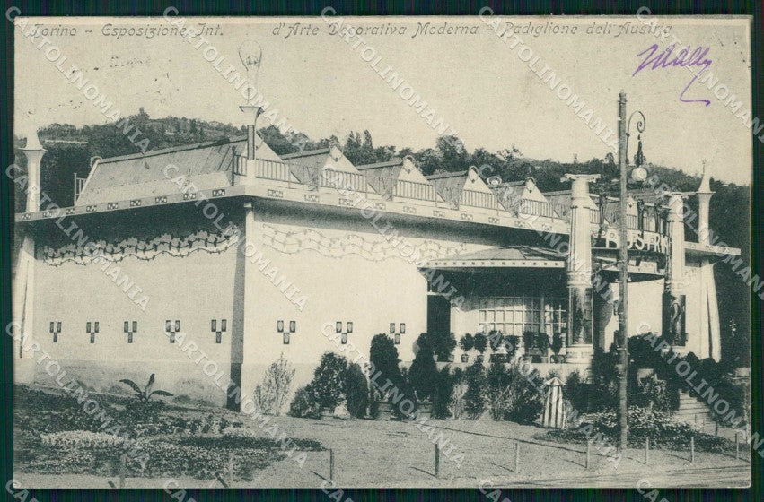 Torino Città Esposizione Arte Padiglione Austria cartolina MZ9774 – fronte