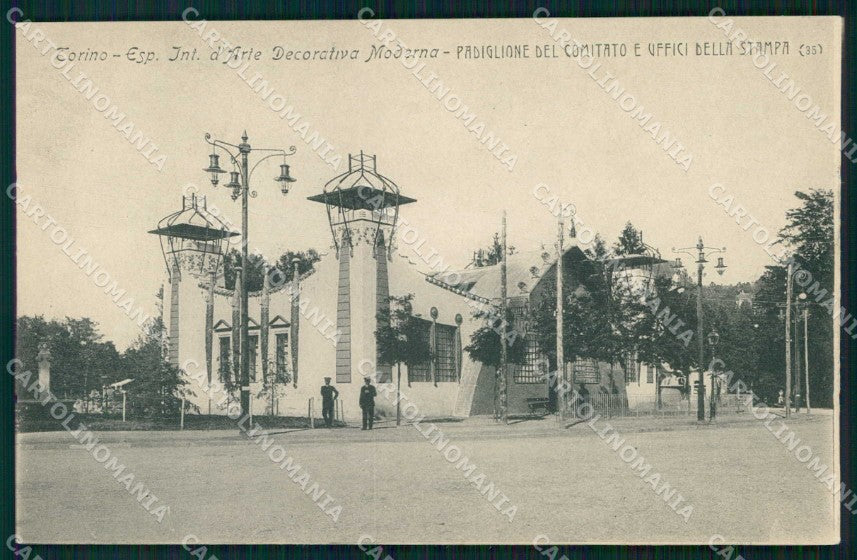 Torino Città Esposizione Arte Padiglione Comitato Uffici Stampa cartolina MZ9787 – fronte