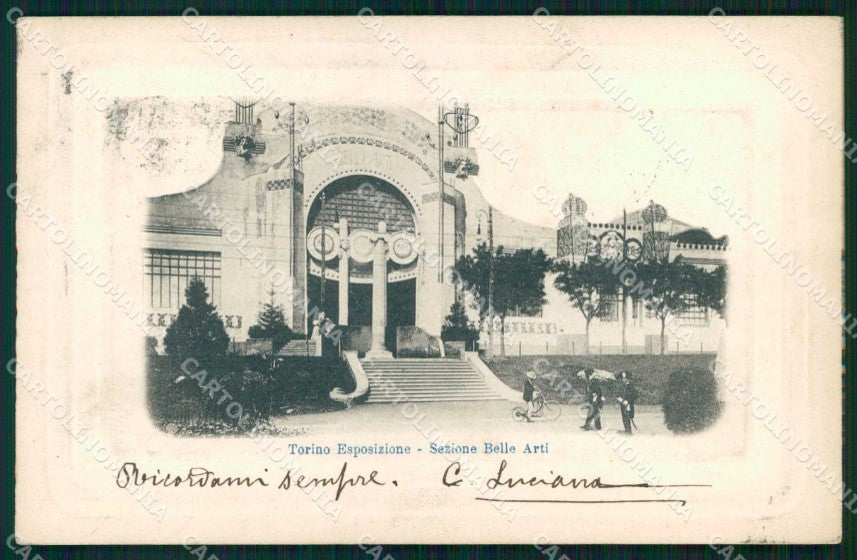 Torino Città Esposizione Arte Sezione Belle Arti cartolina MZ9789 – fronte