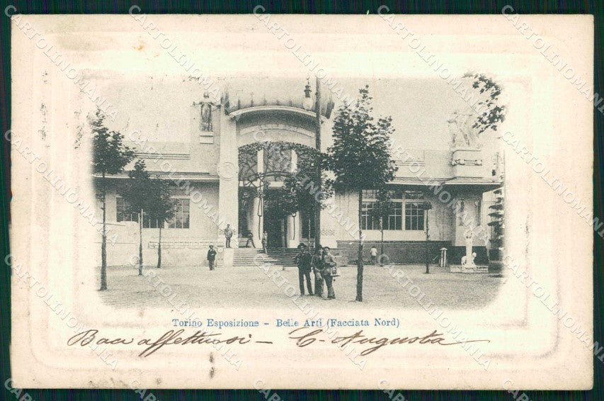 Torino Città Esposizione Arte Ingresso Belle Arti Lato Nord cartolina MZ9791 – fronte