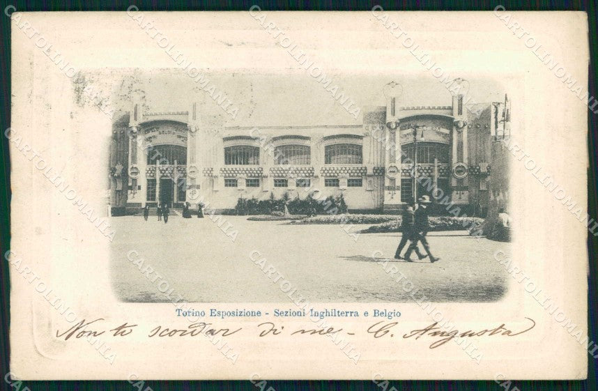 Torino Città Esposizione Arte Sezione Inghilterra Belgio cartolina MZ9793 – fronte
