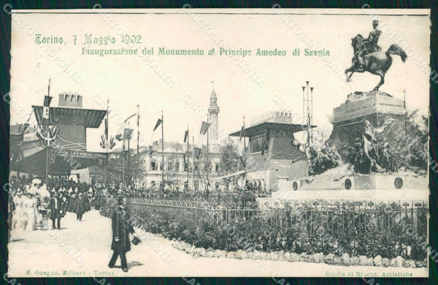 Torino Città Esposizione Arte Inaugur Principe Amedeo cartolina MZ9795 – fronte