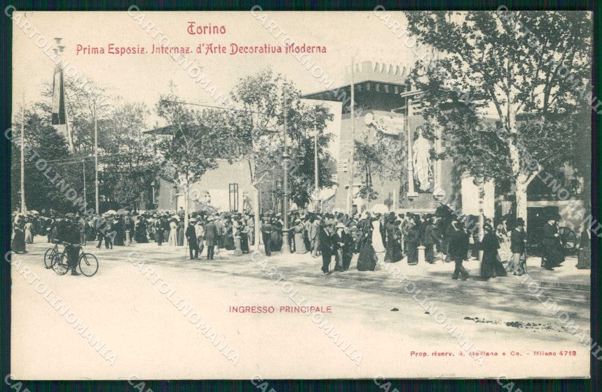 Torino Città Esposizione Arte Ingresso Principale Modiano 4719 cartolina MZ9799 – fronte