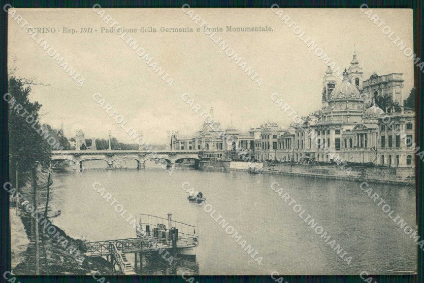 Torino Città Esposizione Padiglione Germania Ponte Monumentale cartolina MZ9837 – fronte
