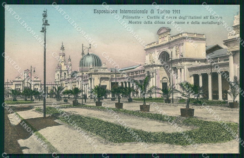 Torino Città Esposizione Pilonetto Cortile Alterocca 12400 cartolina MZ9841 – fronte
