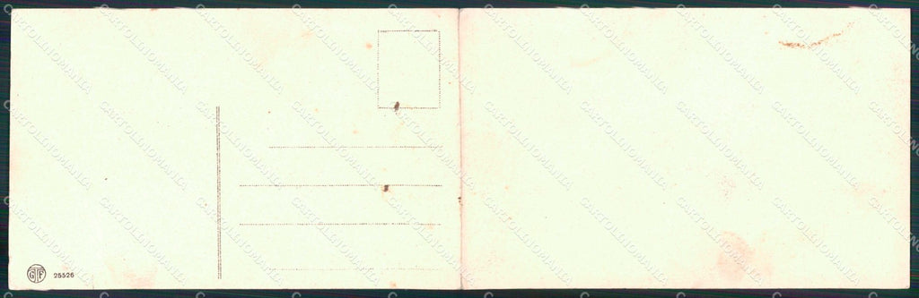Torino Città Esposizione Riva Destra Battello Doppia cartolina MZ9842 – retro