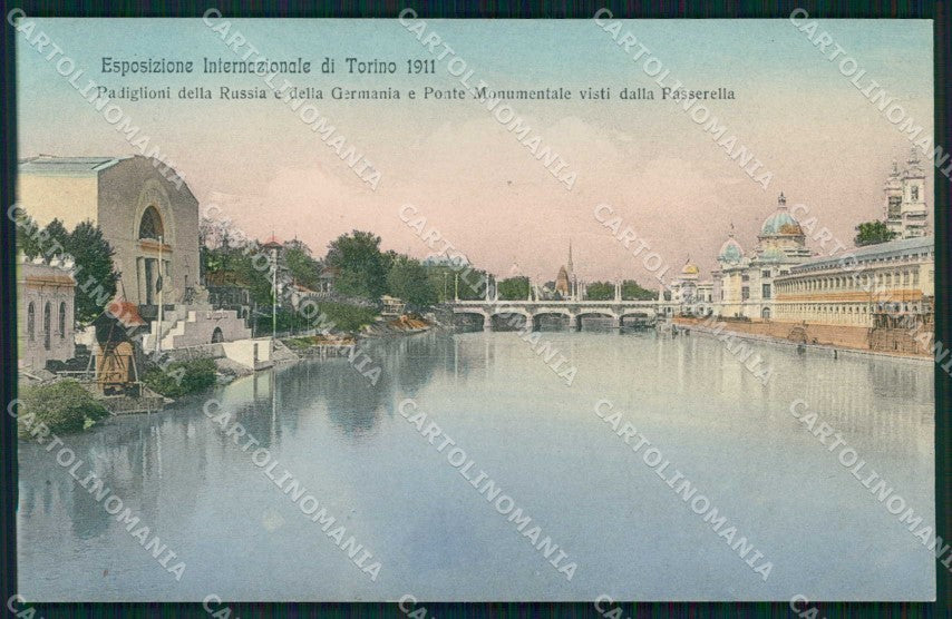 Torino Città Esposizione Padigl Russia Germania Alterocca 12419 cartolina MZ9844 – fronte