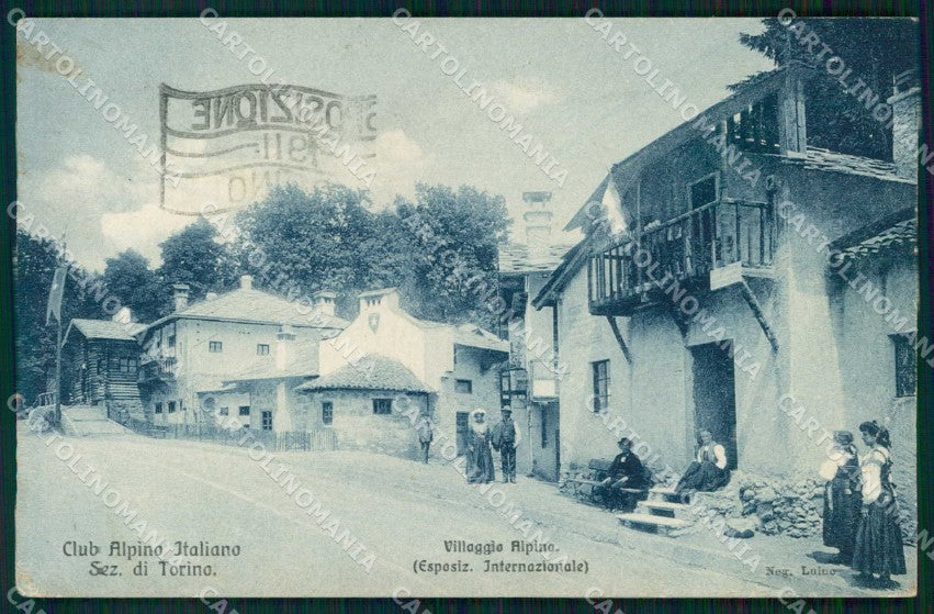 Torino Città Esposizione Villaggio Alpino Brunner cartolina MZ9852 – fronte
