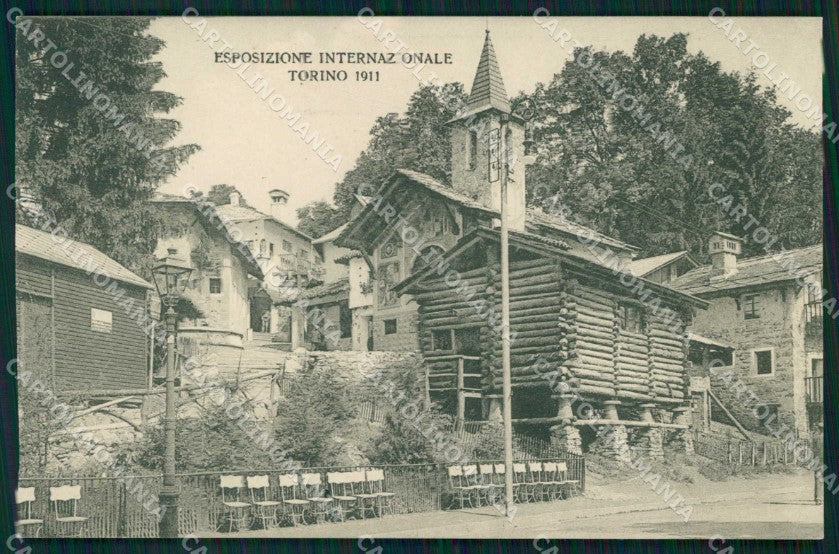 Torino Città Esposizione Villaggio Alpino cartolina MZ9854 – fronte