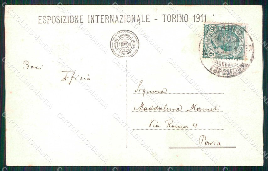 Torino Città Esposizione Villaggio Alpino da Sud cartolina MZ9856 – retro