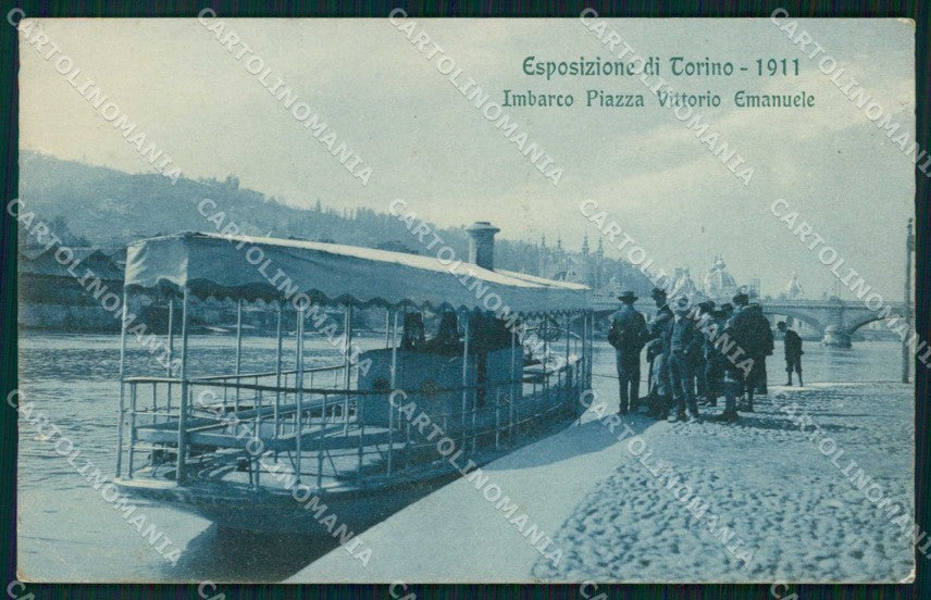 Torino Città Esposizione Imbarco Piazza Vittorio Emanuele cartolina MZ9857 – fronte