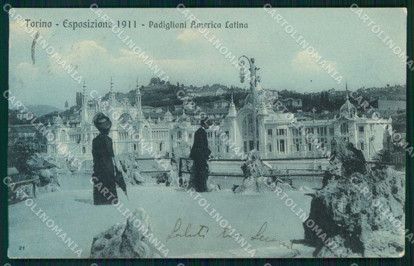 Torino Città Esposizione Padiglioni America Latina cartolina MZ9859 – fronte