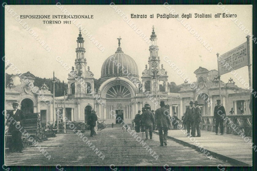 Torino Città Esposizione Padiglione Italiani all'Estero Entrata cartolina MZ9870 – fronte