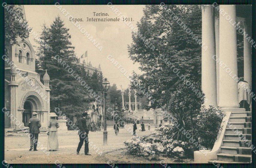 Torino Città Esposizione Interno Giardini Brunner 12330 cartolina MZ9875 – fronte