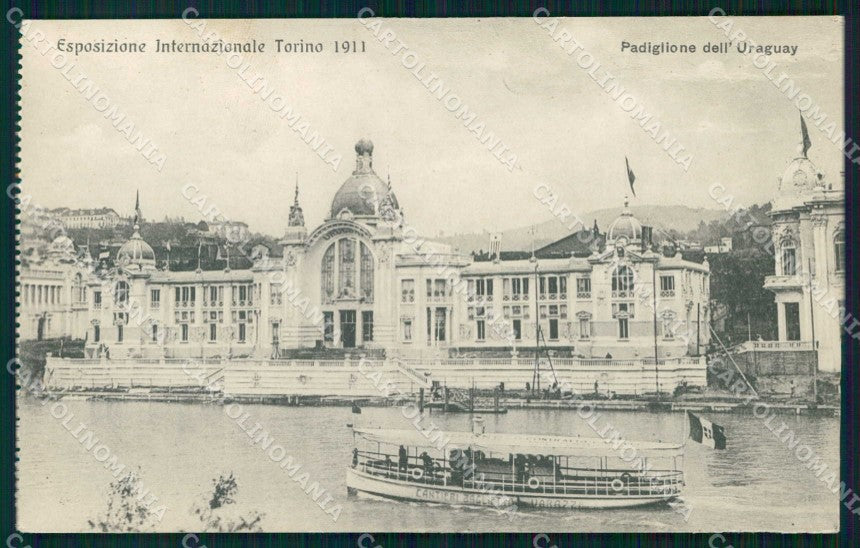Torino Città Esposizione Padiglione Uruguay Battello cartolina MZ9877 – fronte