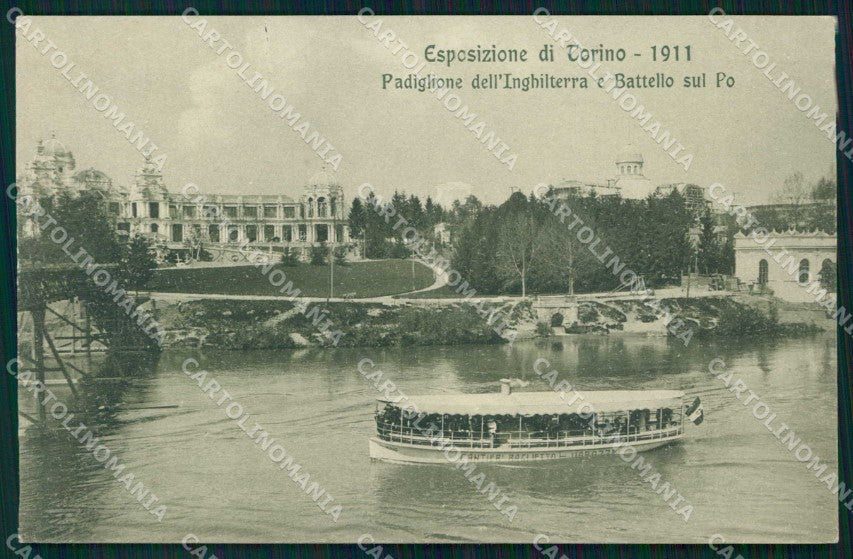 Torino Città Esposizione Inghilterra Battello Modiano 13281 cartolina MZ9879 – fronte