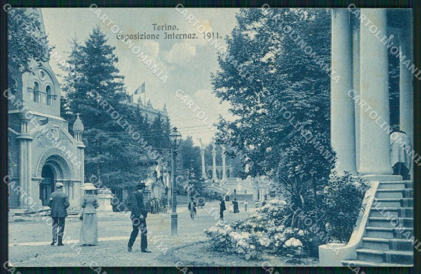 Torino Città Esposizione Interno Giardini Brunner 12320 cartolina MZ9895 – fronte