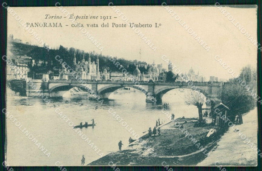 Torino Città Esposizione Vista Ponte Umberto I cartolina MZ9904 – fronte