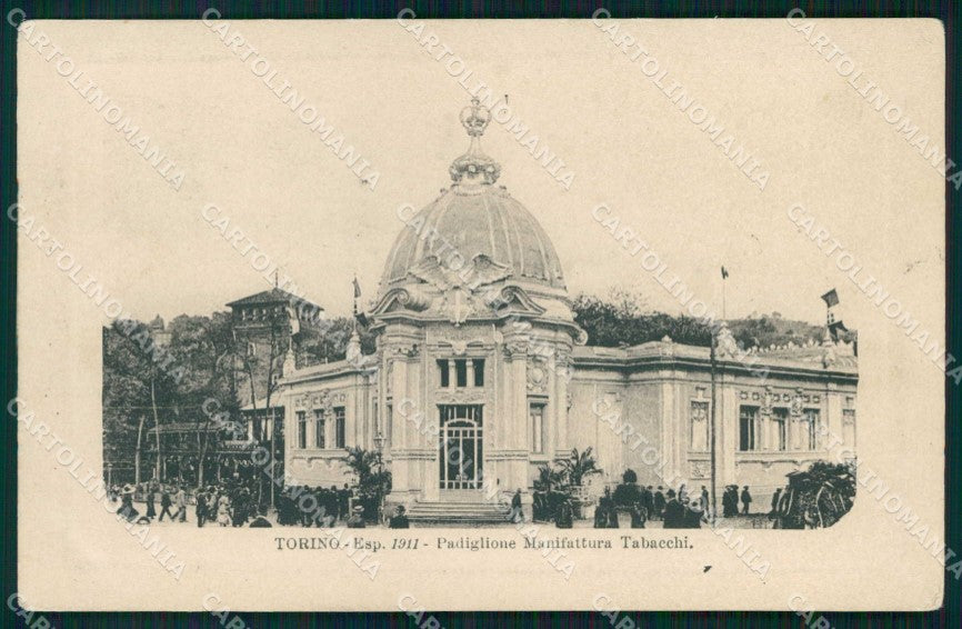 Torino Città Esposizione Padiglione Manifattura Tabacchi cartolina MZ9908 – fronte