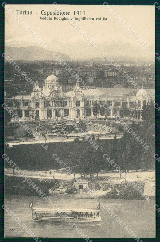 Torino Città Esposizione Padiglione Inghilterra Battello cartolina MZ9921 – fronte