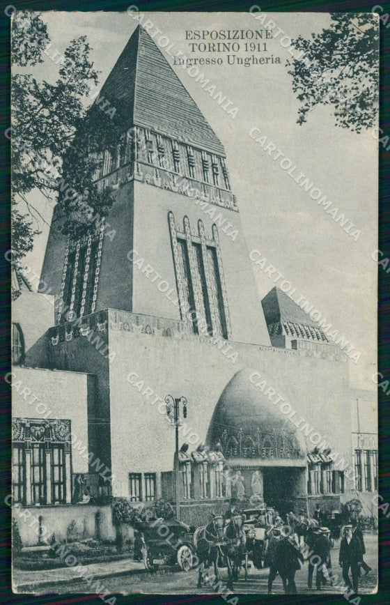 Torino Città Esposizione Ingresso Padiglione Ungheria cartolina MZ9937 – fronte