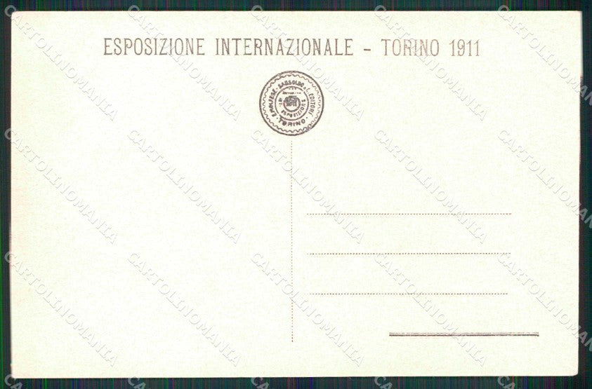 Torino Città Esposizione Padiglione Industrie Artistiche cartolina MZ9944 – retro