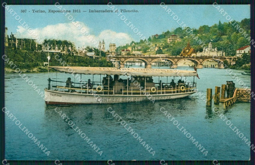 Torino Città Esposizione Imbarcadero al Pilonetto cartolina MZ9949 – fronte