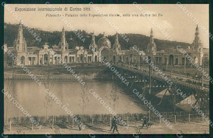 Torino Città Esposizione Pilonetto Fiume Po Alterocca 12408 cartolina MZ9955 – fronte
