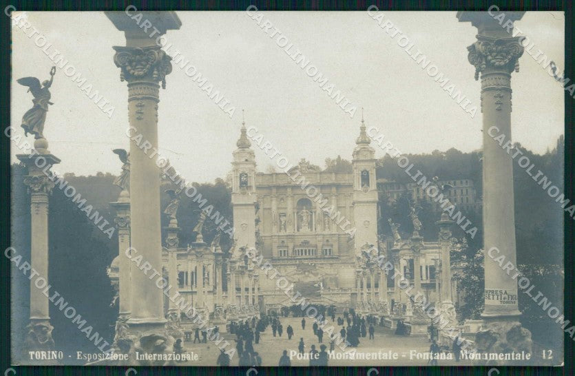 Torino Città Esposizione Fontana Monumentale Foto cartolina MZ9972 – fronte