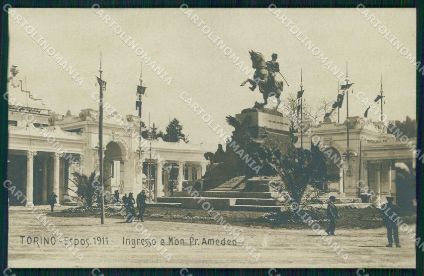Torino Città Esposizione Monumento Principe Amedeo Foto cartolina MZ9988 – fronte