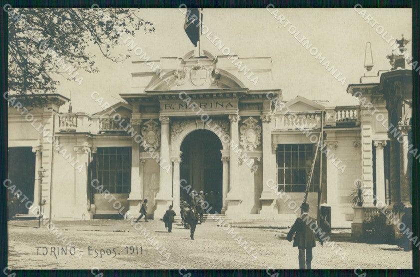Torino Città Esposizione Padiglione della Marina Foto cartolina MZ9989 – fronte