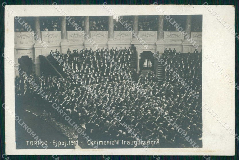 Torino Città Esposizione Cerimonia Inaugurale Savoia Foto cartolina MZ9998 – fronte
