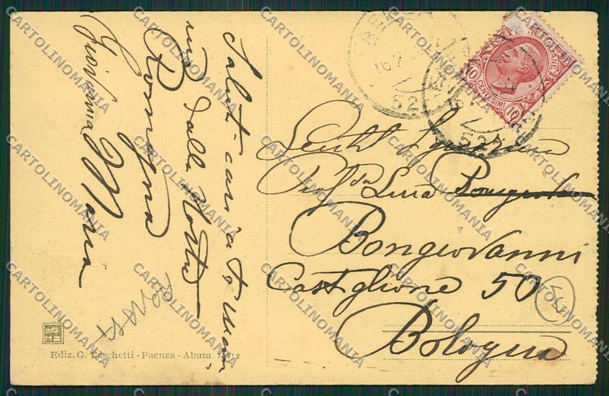 Ravenna Faenza ABRASA cartolina QK0008 – retro
