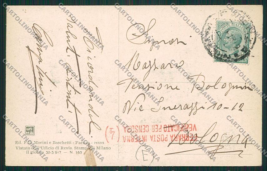 Ravenna Faenza cartolina QK0029 – retro