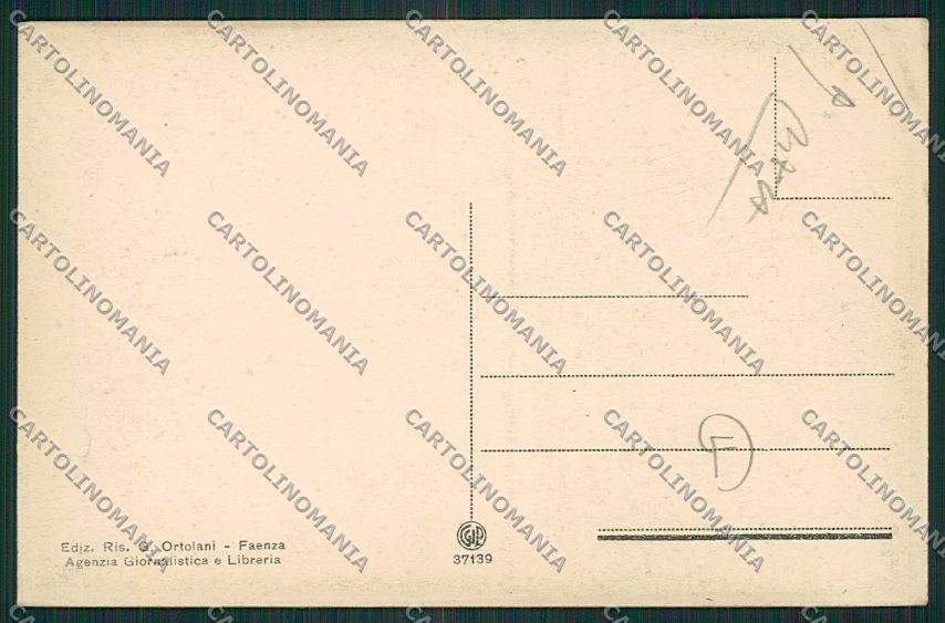 Ravenna Faenza SCOLLATA cartolina QK0035 – retro