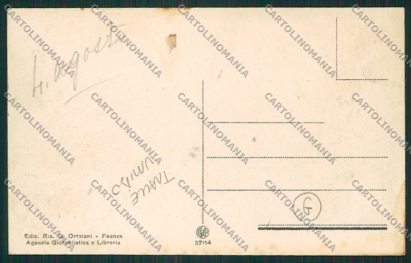 Ravenna Faenza TRACCE UMIDO cartolina QK0051 – retro