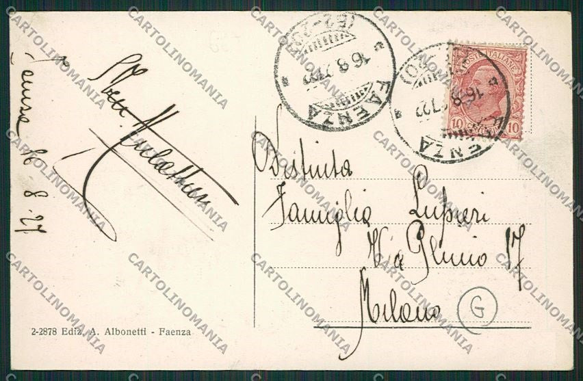Ravenna Faenza Chiaro di luna cartolina QK0053 – retro