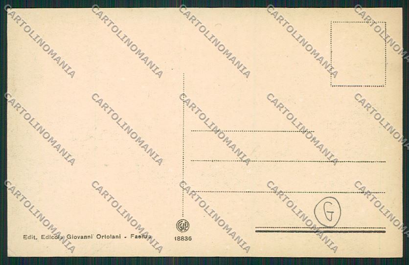 Ravenna Faenza cartolina QK0054 – retro