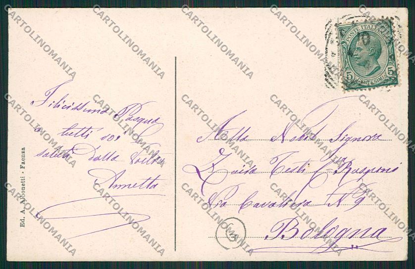 Ravenna Faenza cartolina QK0062 – retro