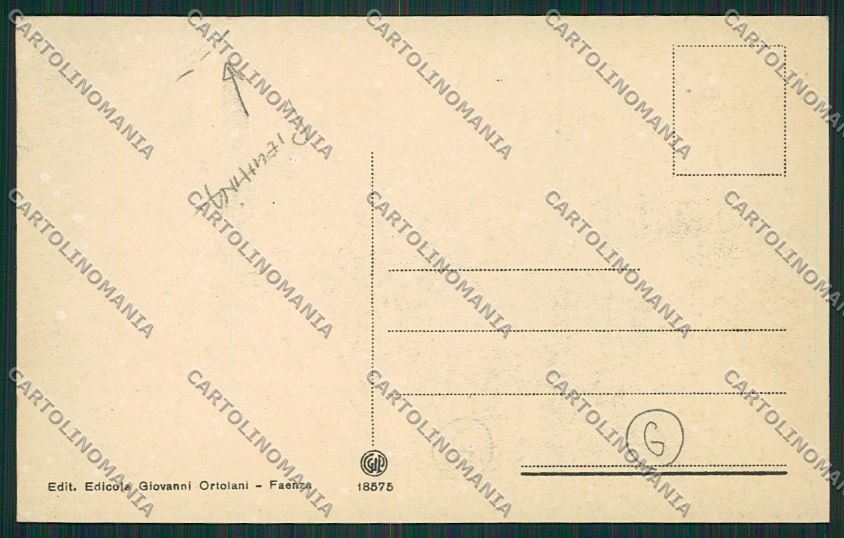 Ravenna Faenza PIEGHINA cartolina QK0063 – retro